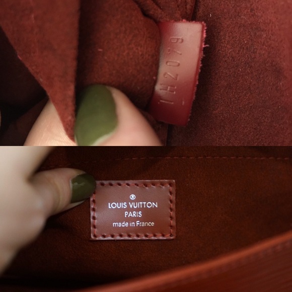 Louis Vuitton Montaigne Epi Red Clutch Bag - Picture 3 of 8